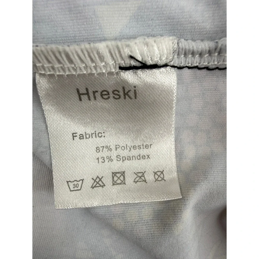 Hreski Polo Shirt Mens XXL Pink Purple Palm Tree Tropical Performance Golf Top